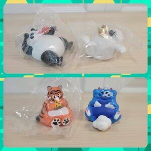 4 FUNKO Paka Paka Mini Figs: Blue Cloud Cat, Pizza Tiger, Candy Panda, Seal